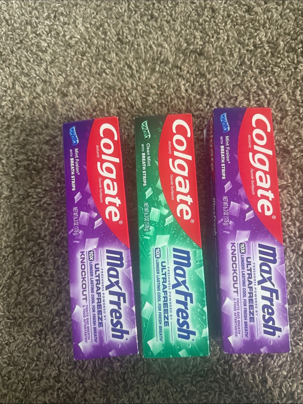 Colgate MaxFresh Toothpaste Pack - Purple & Green